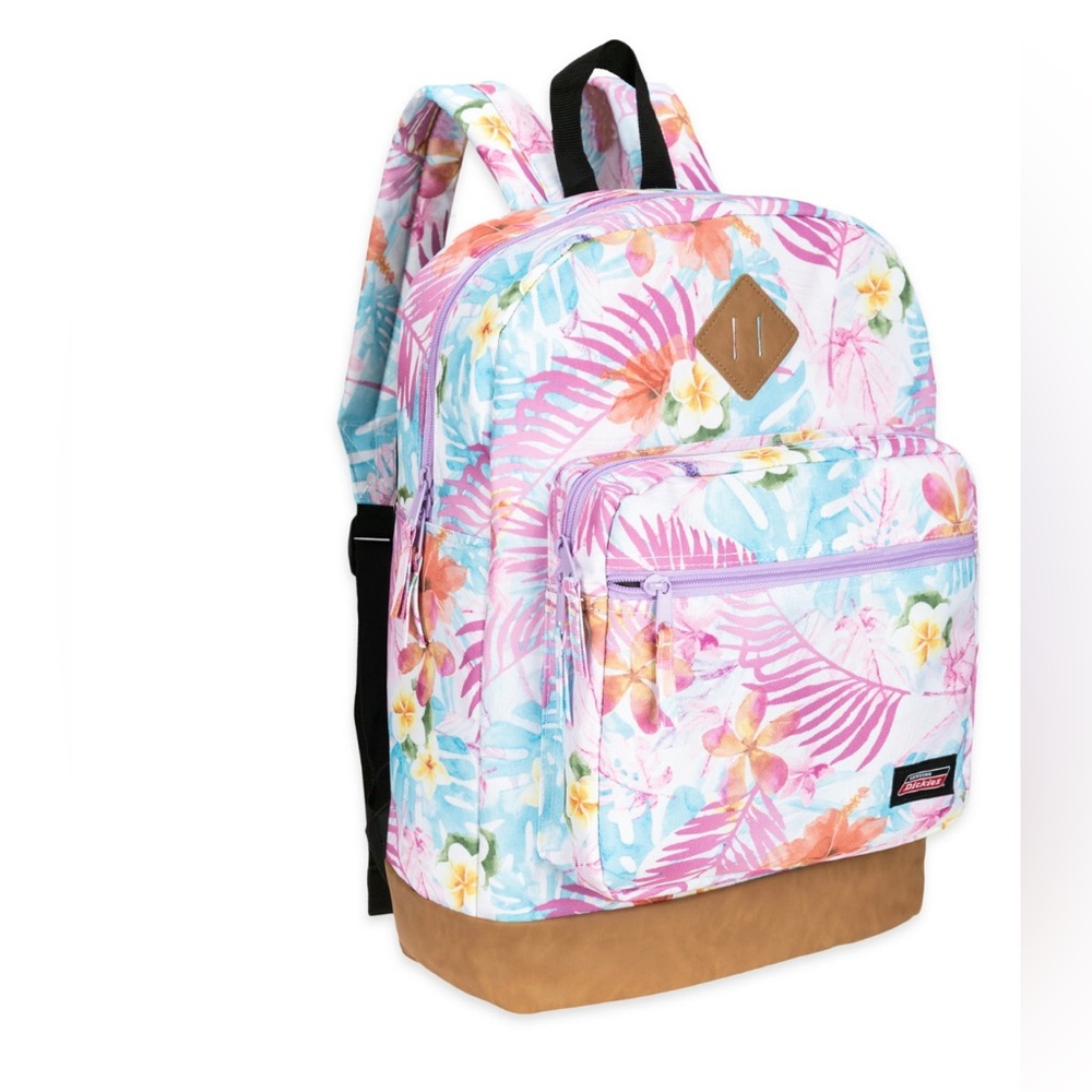 Dickies Pink Floral Back pack - Picture 1 of 2